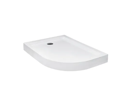 BESCO - SATURN, asymetrická sprchová vanička akrylátová - Rozmer A - 120 cm, Rozmer B - 90 cm, Rozmer C - 15 cm, Spôsob prevedenia - Pravé OLBVANACSAT120P