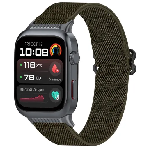 NYLON Elastický remienok pre Huawei Watch D2 tmavozelený