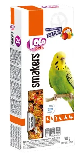 Lolo Pets Smakers tyčinky pro andulky ovocné 90 g