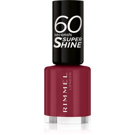 Rimmel 60 Seconds Super Shine lak na nechty odtieň 710 Oh My Cherry 8 ml