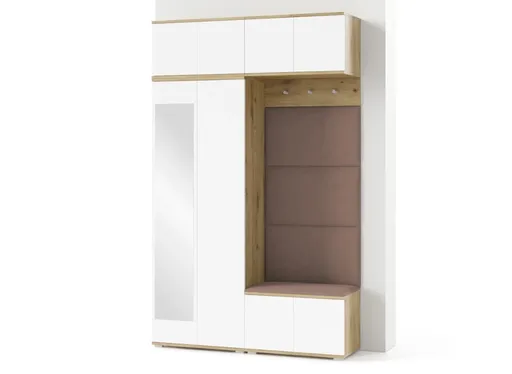 ArtPK Predsieň SEVILLA 3 | dub artisan/biela so zrkadlom Farba: Trinity 06