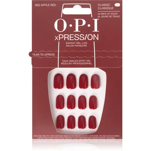 OPI xPRESS/ON umelé nechty Big Apple Red 30 ks