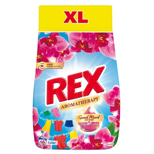 REX Aromatherapy prací prášok Orchid Color 45 praní 2,475 kg