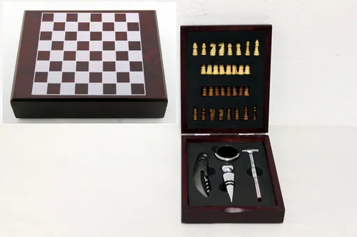 MAKRO - Sada na víno 4-dielna a šachy