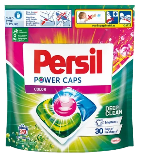 PERSIL POWER CAPS COLOR - Kapsule na pranie pre odolné odstránenie škvŕn 60 ks