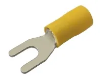 Vidlička 4.3mm, vodič 4.0-6.0mm žltá