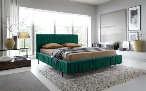 ArtElta Manželská posteľ PLISSA s výklopným roštom | 140 x 200 cm Farebné prevedenie PLISSA: Nube 35