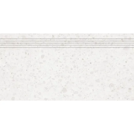 Schodovka Rako Porfido biela 30x60 cm mat / lesk DCPSR810.1