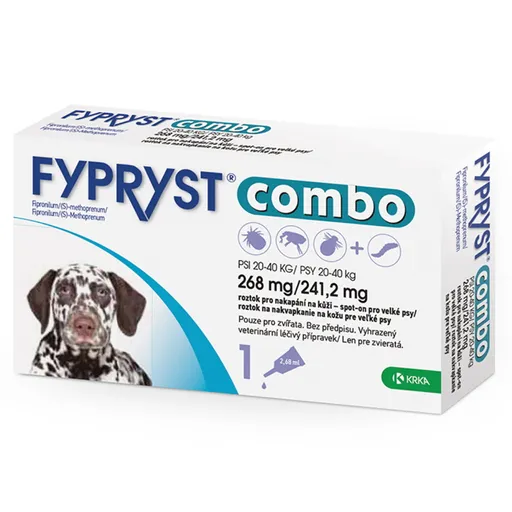 FYPRYST combo spot-on 268 mg/241,2 mg veľké psy 20-40 kg 1x2,68 ml