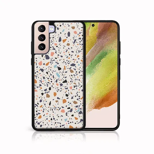 MY ART Ochranný kryt pre Samsung Galaxy S22 5G BEIGE TERRAZZO (162)