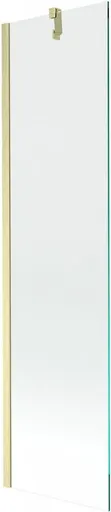 MEXEN/S - Next vaňová zástena FIX 50 x 150, transparent, zlatá kartáčovaná 895-050-000-00-00-55