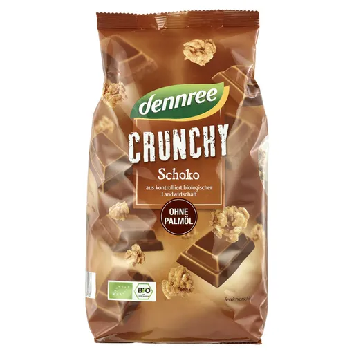 DENNREE Granola s mliečnou čokoládou BIO 750 g
