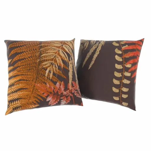 Kvalitex Obliečka na vankúšik Papradie hnedá, 40 x 40 cm, sada 2 ks