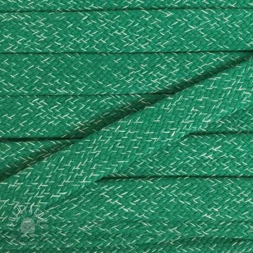 Bavlnená šnúra plochá 15 mm melange apple