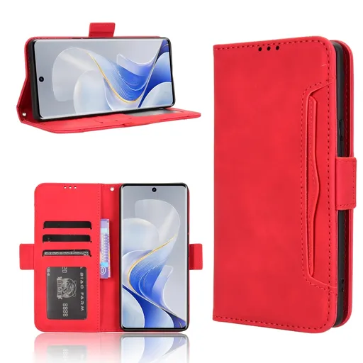 SLOT Peňaženkový obal pre Vivo V40 5G červený