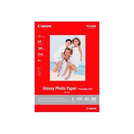 Canon Glossy Photo Paper GP-501 0775B001, 200 g/m2, A4, 100ks, lesklý, biely, foto papier