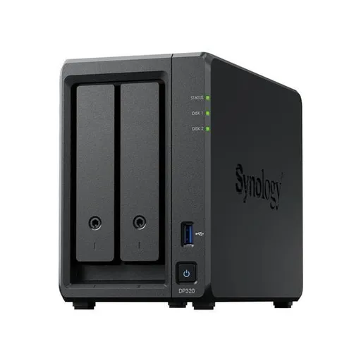 Synológia DP320 ActiveProtect 2x8TB (2C/RyzenR1600/2, 6-3, 1GHz/8GBRAM/1xUSB3.2Gen1/1xGbE)