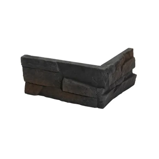 Roh Fasádny Stones Patan black 24x10 cm reliéfny RPATANBK