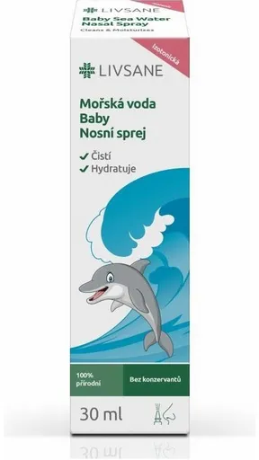 LIVSANE Morská voda Baby izotonická nosový sprej 30ml