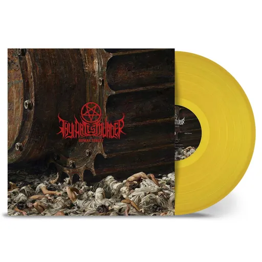 Thy Art Is Murde Human Target Coloured Yellow Vinyl LP
