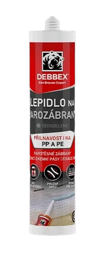 DEN BRAVEN - Lepidlo na parozábrany modrá 310 ml