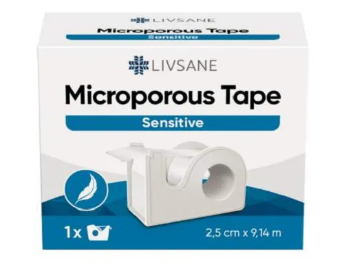 LIVSANE Mikroporézna páska Sensitive 2,5cm x 9,14m
