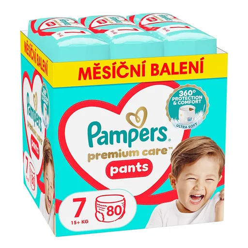 PAMPERS Premium nohavičkové plienky Monthly box S7 80 kusov