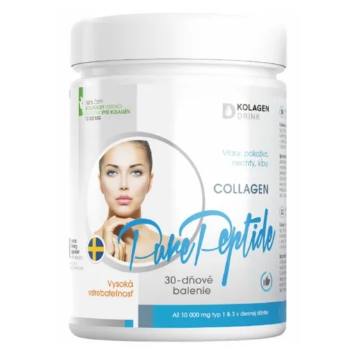 KOLAGENDRINK Collagen 10000 mg Pure Peptide práškový rybí kolagén 300 g
