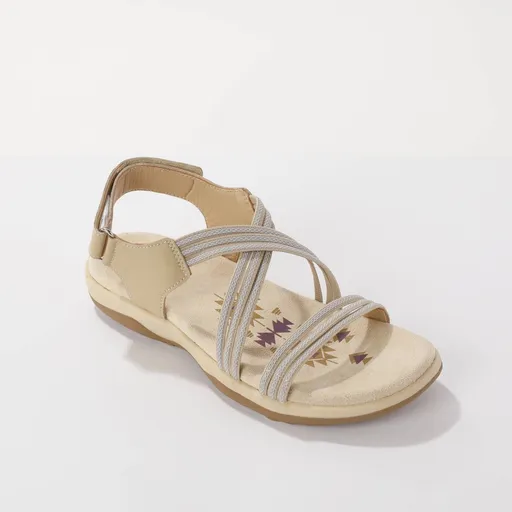 Sandále s pruž. remienkami,na suchý zips