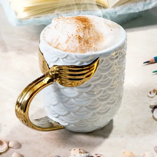 Hrnček morská panna - modrý