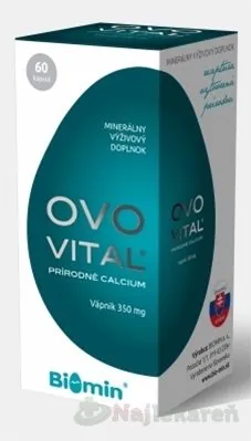 BIOMIN OVOVITAL prírodné CALCIUM 60 ks