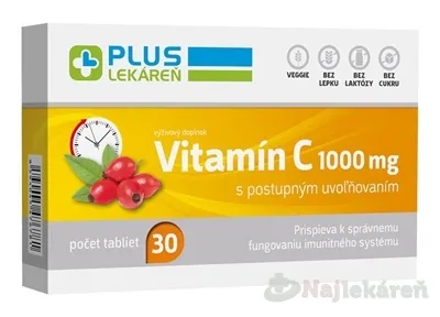 Plus Lekáreň Vitamín C 1000mg 30 tabliet