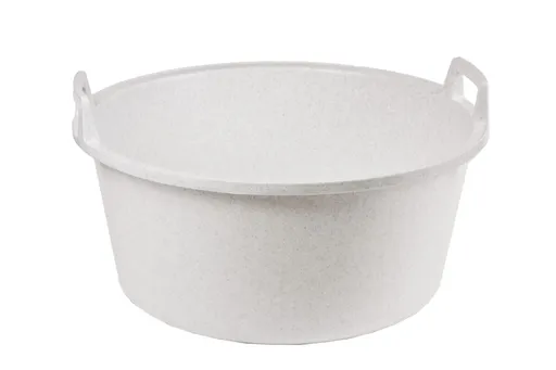 ALFA PLASTIK - Vandlík škopok 56cm okrúhly 40l granit biely