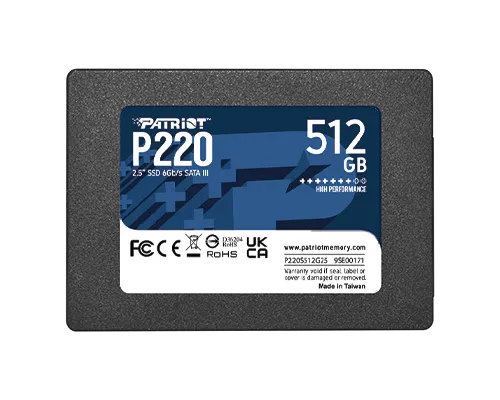 PATRIOT P220/512GB/SSD/2.5"/SATA/3R