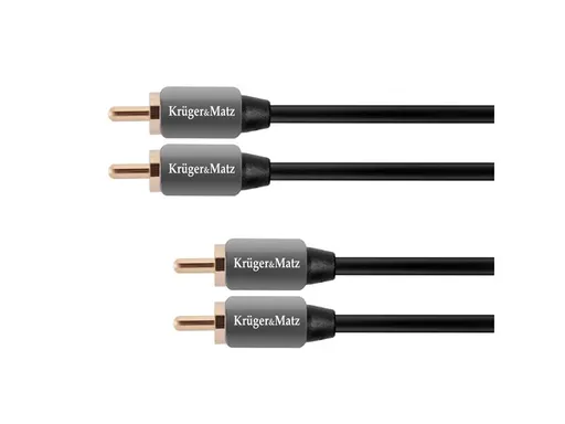 Kábel 2xCinch konektor/2xCinch konektor 1,8m KRUGER & MATZ KM0305