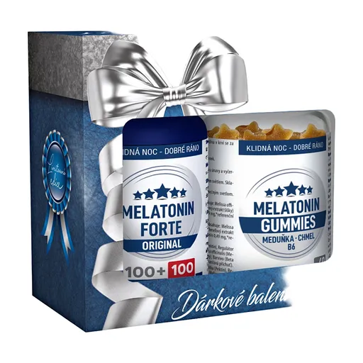 CLINICAL Melatonín Forte 200 tabliet+Gummies 60 pektínových cukríkov