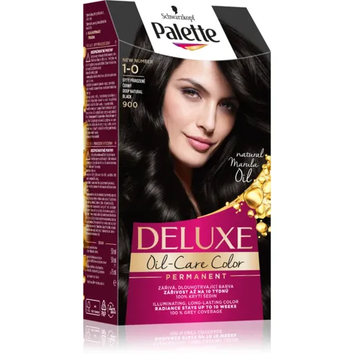 Schwarzkopf Palette Deluxe permanentná farba na vlasy odtieň 1-0 (900) Deep Natural Black 1 ks