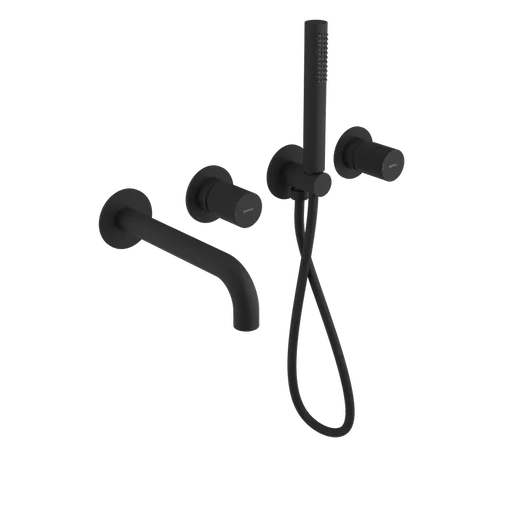 SAPHO - ULTRATAP podomietková vaňová batéria kompletná, čierná mat UT093TB