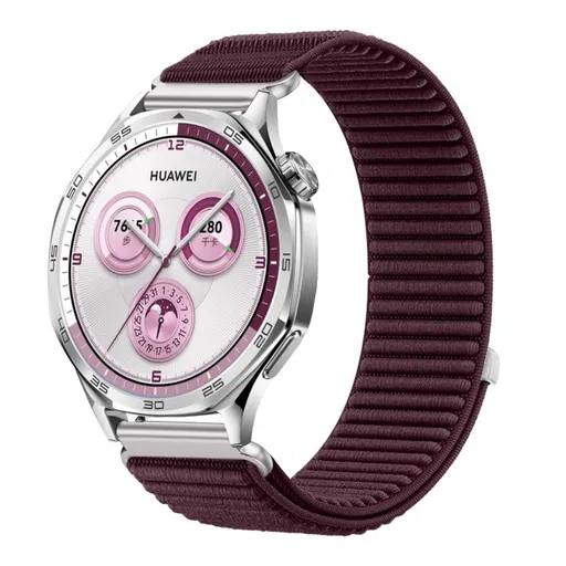 NYLON Univerzálny remienok pre smart hodinky - šírka 18mm bordový