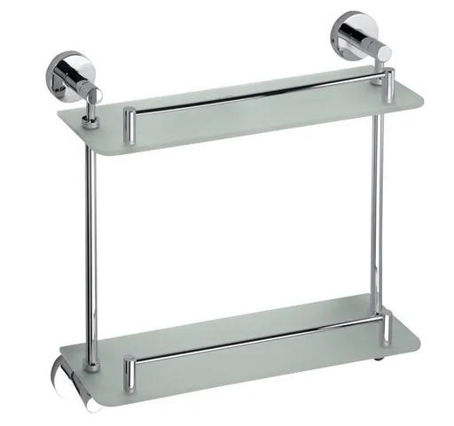 SAPHO XR602 X-Round E sklenená polička dvojitá 40 cm