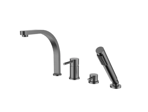 BESCO - 4 - otvorová vaňová batéria DECCO grafitová s príslušenstvom BABWD4GR