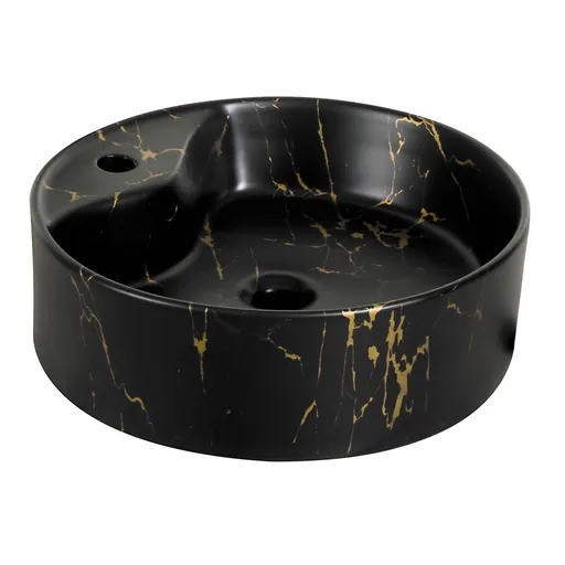 KERRA - Umývadlo na dosku KR-138 MARBLE BL/G 5907548118431