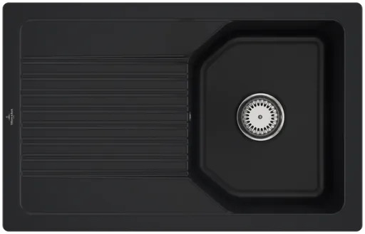 VILLEROY & BOCH VILLEROY & BOCH - Keramický drez Villeroy &amp; Boch Linara 45, 338401R7 Pure Black 338401R7