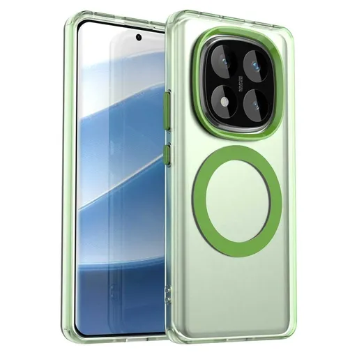 CANDY MAGSAFE Ochranný obal pre Xiaomi Redmi Note 14 Pro 5G / Poco X7 zelený