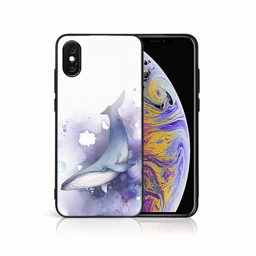 MY ART Ochranný kryt pre Apple iPhone X / XS WHALE (242)