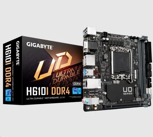 GIGABYTE MB Sc LGA1700 H610 DDR4, Intel H610, 2xDDR4, 2xDP, 1xHDMI, 1xVGA, mini-ITX