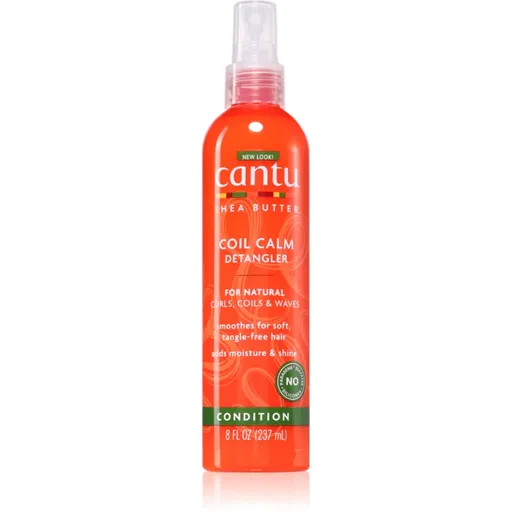 CANTU Shea Butter Detangler sprej pre jednoduché rozčesávanie vlasov pre vlnité a kučeravé vlasy 237 ml