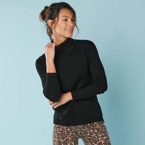 Vrúbkovaný rolák pre nižšiu postavu