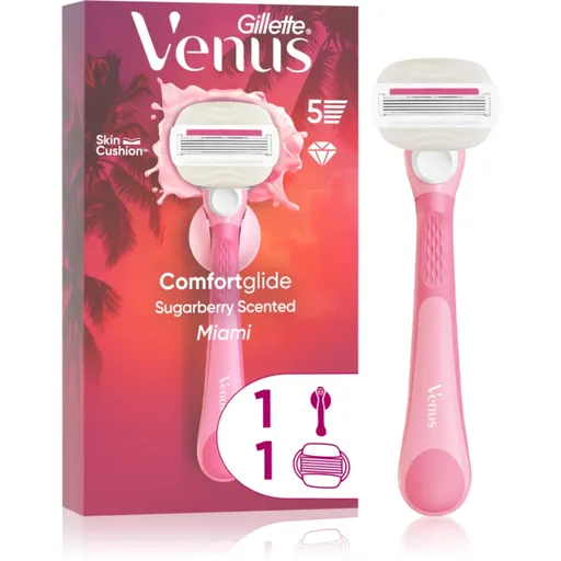 Gillette Venus Comfortglide Sugarberry Miami dámsky holiaci strojček s držiakom do sprchy 1 ks