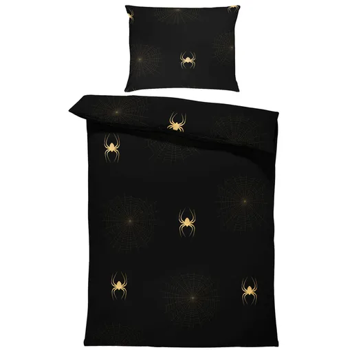 Obliečky Spiderweb Gold (Rozmer: 1x140/220 + 1x90/70)